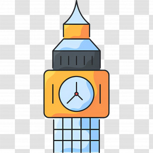 London Big Ben - Clock Tower Transparent PNG