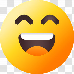 Laugh Emoji - Smiling Face Emoji Icon Transparent PNG