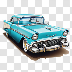 Collector Car Appreciation Day - Iconic Blue Vintage Car With Classic Design Transparent PNG