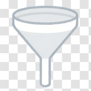 Clipart - White Funnel Icon For Filtering Transparent PNG