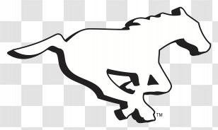 Calgary Stampeders Logo - Dynamic Running Horse Silhouette Transparent PNG