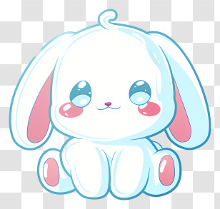 Cinnamoroll - Adorable Cartoon Bunny Illustration Transparent PNG