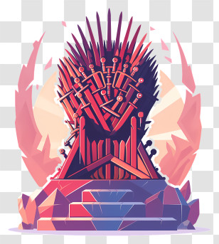 Iron Throne - Fantasy Iron Throne Transparent PNG