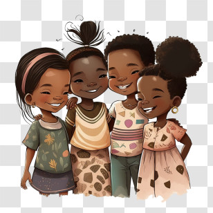 International Day Of The African Child
 - Group Of Smiling Children Transparent PNG