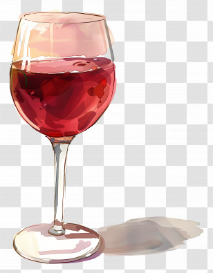 Red Wine - Glass Of Red Wine Illustration Transparent PNG