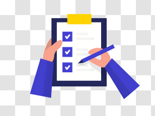 Icon - Clipboard With Checklist Illustration Transparent PNG