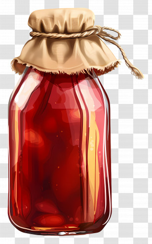 Bottle Of Jam - Jar Of Homemade Jam Transparent PNG