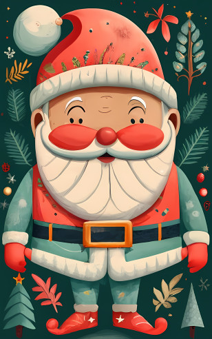 Cartoon Santa Claus - Festive Santa Claus Illustration For Christmas Transparent PNG