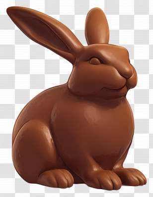 Chocolate Bunny - Chocolate Bunny For Easter Transparent PNG