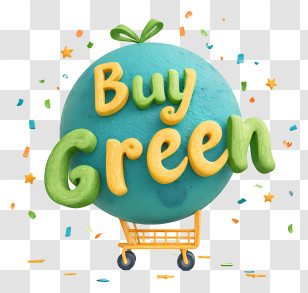 Buy Green - Buy Green Earth Shopping Globe Transparent PNG