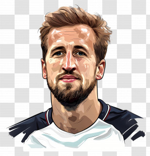 Harry Kane - Man Portrait Drawing Transparent PNG