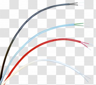 Electrical Cable Wire Close-up Angle Font - Sky - Heat Detector Transparent PNG