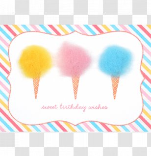 Birthday Cake Greeting & Note Cards PAPYRUS Cotton Candy - Party Transparent PNG