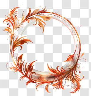 Round Frame - Decorative Floral Circle Frame For Design Transparent PNG