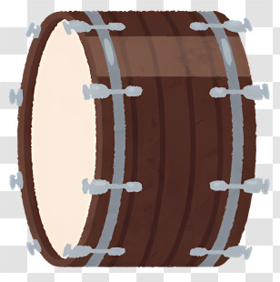 Music - Cartoon Drum Transparent PNG