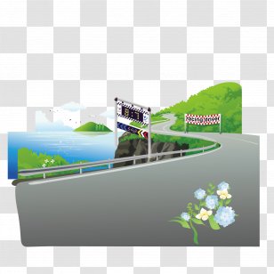 Royalty-free Illustration - Drawing - Racing Road Transparent PNG