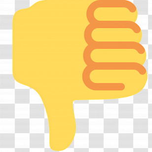 Thumbs Down Emoji - Thumbs Down Emoji Transparent PNG