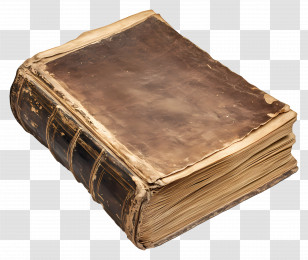 Book Ancient - Vintage Leather-Bound Antique Book Transparent PNG