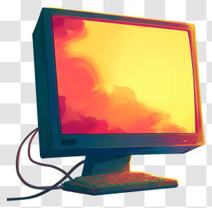 Computer Monitor - Retro Monitor Transparent PNG