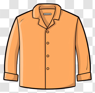 Orange Shirt - Orange Shirt For Casual Wear Transparent PNG