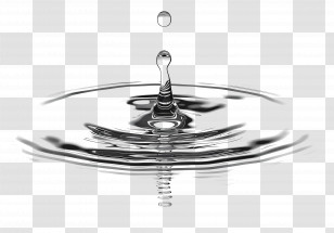 Water Drop - Water Drop Creating Ripple Transparent PNG