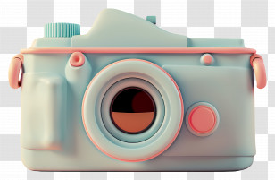 Camera - Retro Style Camera Illustration Transparent PNG