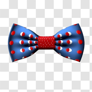 Bow Tie Day - Polka Dot Bow Tie Illustration Transparent PNG