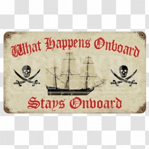 Rum Captain Morgan Rectangle Metal Font - Pirate Sign Transparent PNG