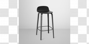 Bar Stool Chair Muuto - Black Transparent PNG