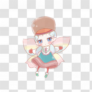 Rilu Rilu Fairilu - Blue Fairy With A Hat Transparent PNG