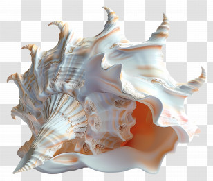 Seashell - Beautiful Natural Seashell Design Transparent PNG