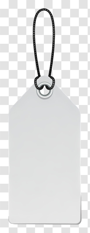 White Object - Blank Tag With String Transparent PNG