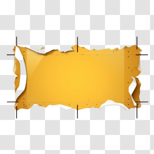 Torn Paper - Torn Yellow Paper Design Template Transparent PNG