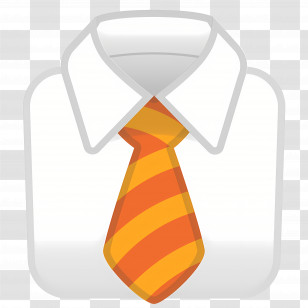 Necktie Emoji - Formal Shirt And Tie Transparent PNG