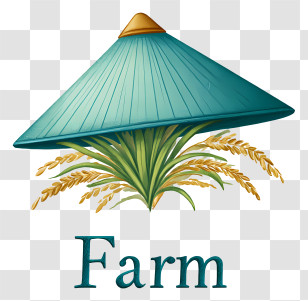 Farm Logo - Farm Hat With Rice Transparent PNG