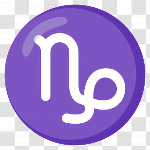 Capricorn Emoji - Capricorn Zodiac Symbol Transparent PNG