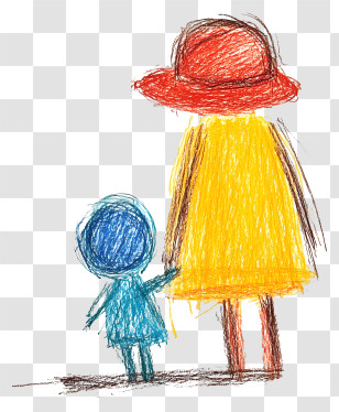 Family - Child And Parent Drawing Transparent PNG