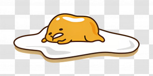 Gudetama - Yellow Lazy Egg Character Illustration Transparent PNG