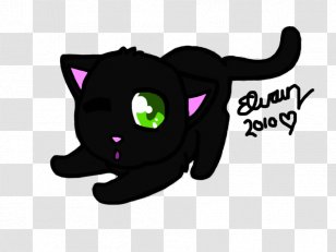 Kitten Black Cat Whiskers Domestic Short-haired - Snout Transparent PNG