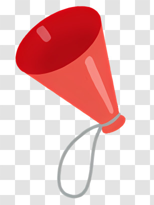 Megaphone - Red Megaphone Illustration For Announcement Transparent PNG