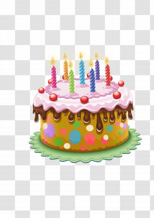 Birthday Cake Tart Cream Cupcake Clip Art - Happy To You - Cartoon Transparent PNG