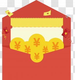 Red Envelope Download - New Year Envelopes Creative Decorative Buckle Free Transparent PNG