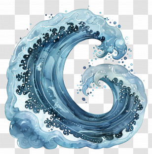 Sea Wave - Artistic Ocean Wave Transparent PNG