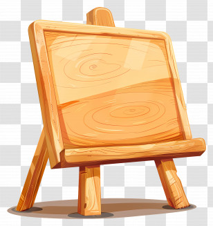 Presentation Board - Wooden Easel For Artistic Creations Transparent PNG