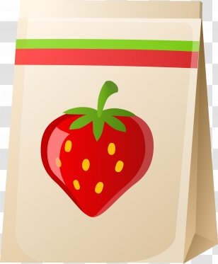 Strawberry Louis Delhaize Maffe Recipe Vegetarian Cuisine Food - Strawberries - Handbag Drawing Transparent PNG