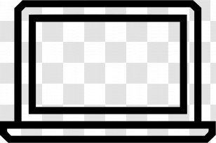 Laptop Prezi - Black And White Transparent PNG