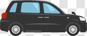 Icon - Black Car Illustration In Cartoon Style Transparent PNG