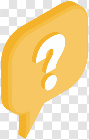 Yellow Speech Bubble - Yellow Question Mark In Speech Bubble Transparent PNG