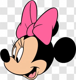 Minnie Mouse Mickey Face Clip Art - Silhouette Transparent PNG