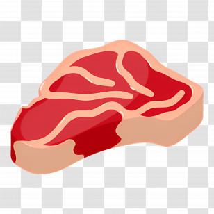 Meat - Raw Red Meat Steak Transparent PNG